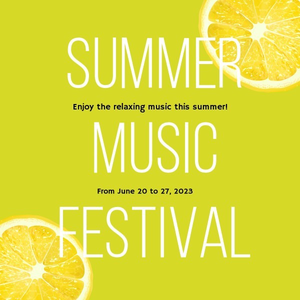 Yellow Music Festival Instagram Post Instagram Post