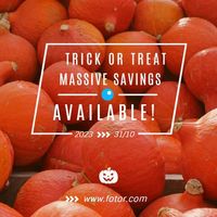 万圣节, sales, promotion, Halloween Sale Instagram Post Template
