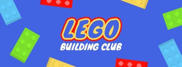 channel, social media, game, Red Lego Building Club Facebook Cover Template