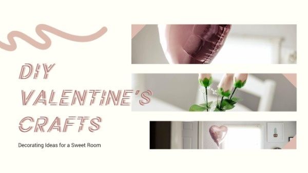 romance, love, decoration, Valentine Crafts Youtube Thumbnail Template