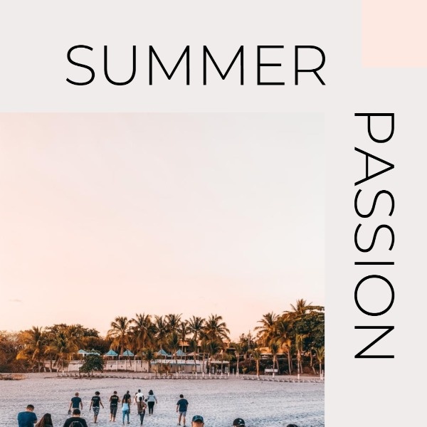 White Summer Passion Instagram Post Template Instagram Post
