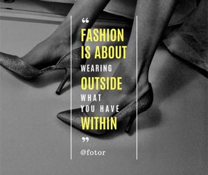 quote, motto, sales, Fashion Shoes Facebook Post Template