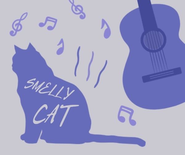 tv show, drama, guitar, Phoebe's Smelly Cat Facebook Post Template