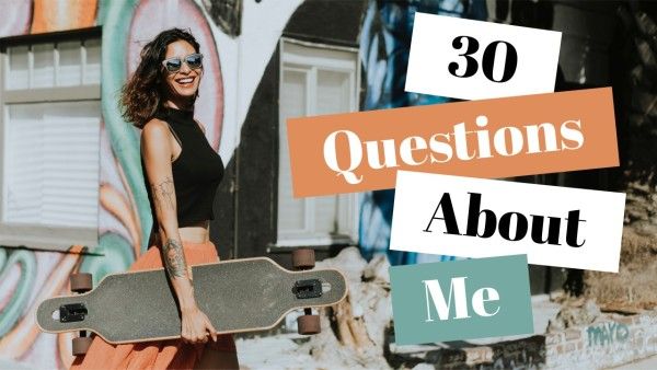answer, vlog, vlogger, Questions About Me Youtube Thumbnail Template