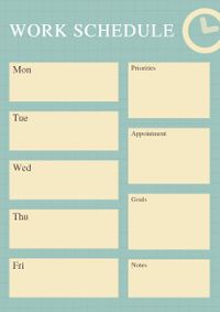 to do list, organize, to-do list, Work Schedule Planner Template