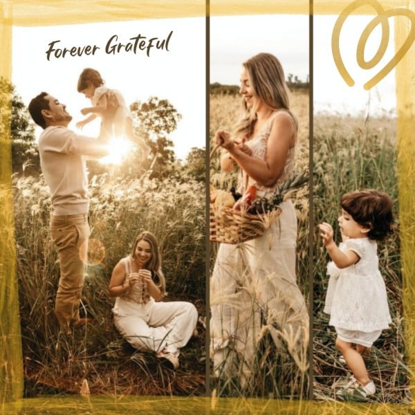 Gold Happy Thanksgiving