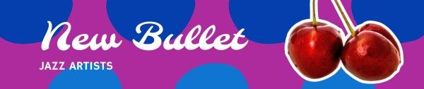 song, musician, jazz, Purple New Bullet Music Album Soundcloud Banner Template