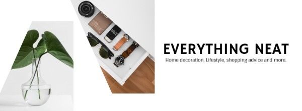 home decoration, everything neat, minimalism, Minimalist Style Facebook Cover Template