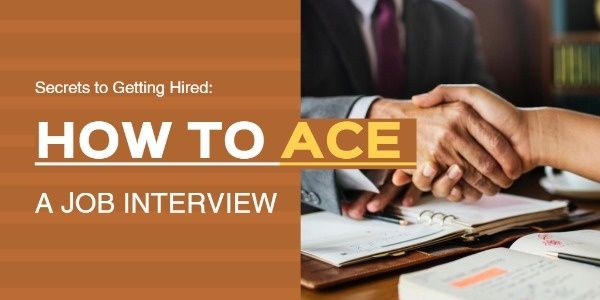 occupation, job seeking, tips, How To Ace In A Job Interview Twitter Post Template