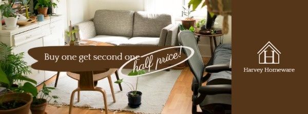 Brown Homeware Store Sale Bannerby The Fotor Team Facebook Cover