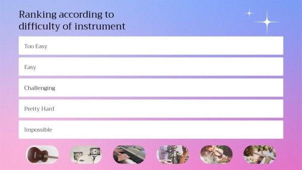 blank tier list, sheet, ranking, Blue And Pink Gradient Instruments Tier List Youtube Thumbnail Template
