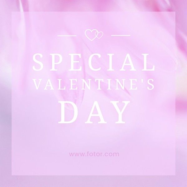 love, illustration, life, Purple Happy Valentines Day Instagram Post Template