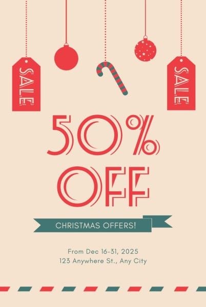 discount, sales, offer, Pink Christmas Gift Sale Pinterest Post Template