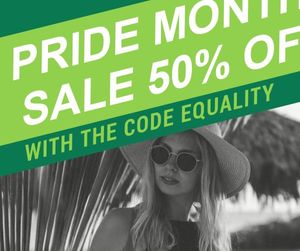 discount, lgbt, business, Pride Month Sale Facebook Post Template