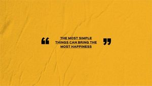 1920x1080, 1080p, full hd, Yellow Happiness Life Quote Desktop Wallpaper Template