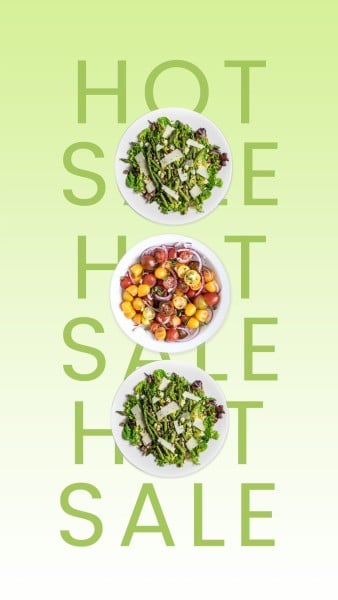 沙拉健康和有机食品品牌 Instagram故事