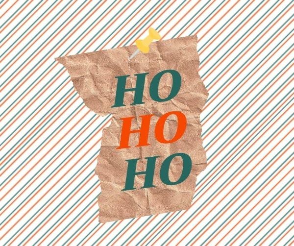 HO HO HO Christmas Background Facebook Post Template and Ideas for Design |  Fotor