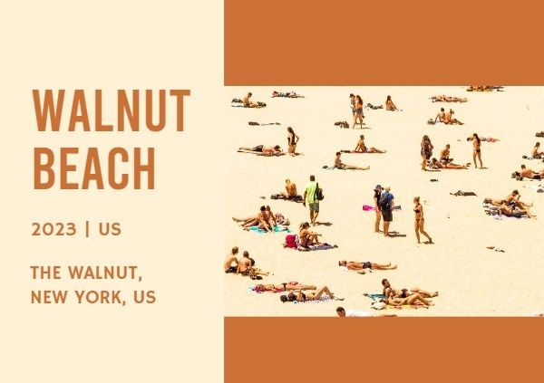 trip, summer, place, Orange Beach Travel Postcard Template