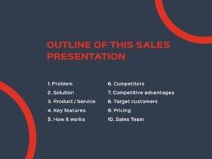marketing, personal profile, vector, Red Business Plan Sales Sales Presentation 4:3 Template