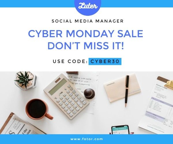 black friday, online sale, banner ads, Cyber Monday Software Sale Facebook Post Template