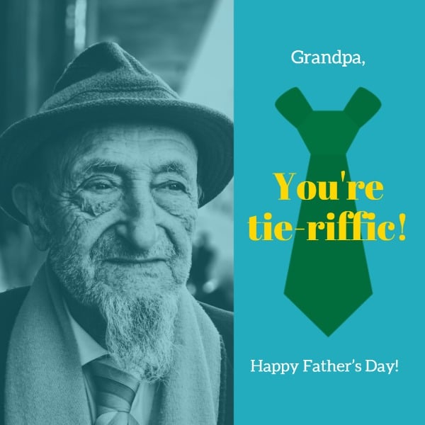Happy Father's Day Grandfather Instagram Post Template Instagram Post