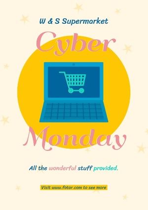 Cyber Monday Super Sale Poster