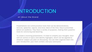 guide, logo, gradient, Blue Technology Business Brand Presentation Template