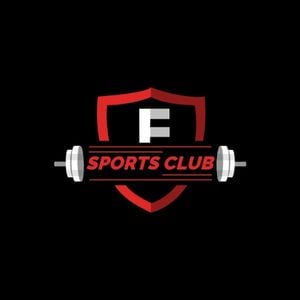 sports club, fitness center, exercise, Red And Dark Gym Center Logo Template