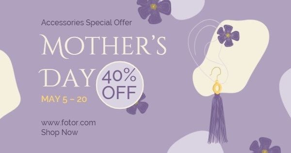 Mother's Day Accessories Sale Facebook Ad Medium