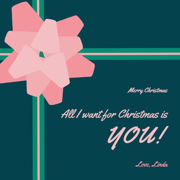 かわいいクリスマスの祝福 Instagram投稿