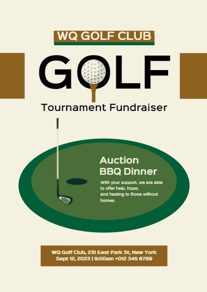 Golf Fundraiser Invitation