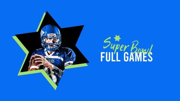 sportman, sport, star, Blue Football Twittc Banner Youtube Channel Art Template