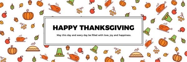 thank you, festival, holiday, Thanksgiving Wishes Twitter Cover Template