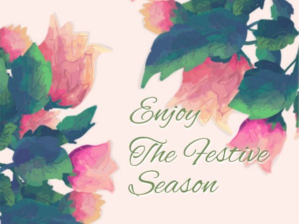 wishing, greeting, festival, Enjoy Festive Season Card Template