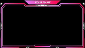 stream, streaming, cartoon, Pink Twitch Overlay Banner Twitch Webcam Overlay Template