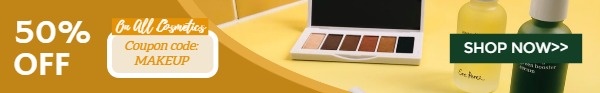 Yellow Cosmetics Online Sale Mobile Leaderboard