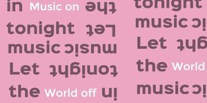 music on, word off, musician, Pink Music World Twitter Post Template