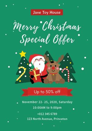 Toy House Christmas Special Offer Poster