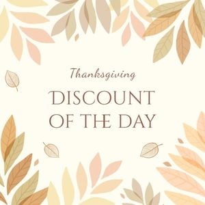 Leaf Thanksgiving Promotion Social Media Instagram Post