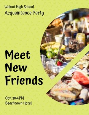 新しい友達の知り合いパーティーを満たす プログラム