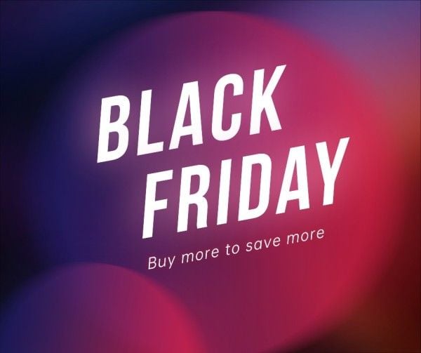 Purple Black Friday Sale Quote Facebook Post