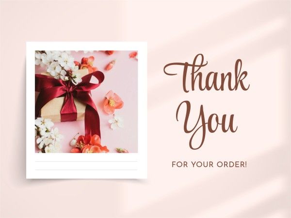 thanks, gratitude, grateful, Pink Aesthetic Background Thank You Card Template