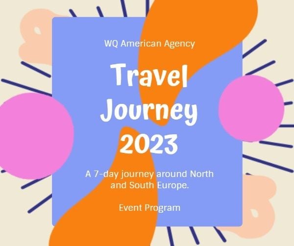 place of interest, travel agency, agenda, Travel Around The World Facebook Post Template
