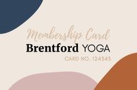 membership, brown, text, YOGA Vip Card ID Card Template