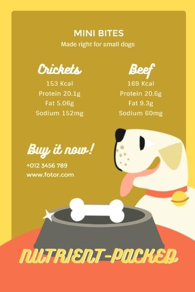 Yellow Dog Food Sale Pinterest Post