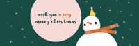 雪人圣诞节 英文邮件版头