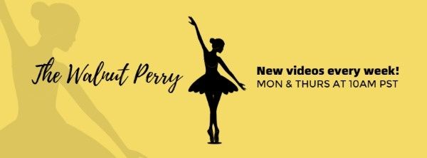 youtube, channel, video, Yellow Dancing Girl Banner Facebook Cover Template