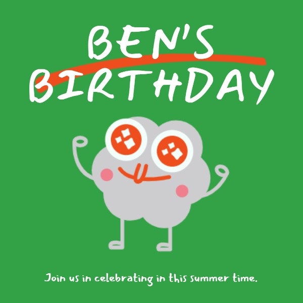 ベンの夏の誕生日パーティー Instagram投稿