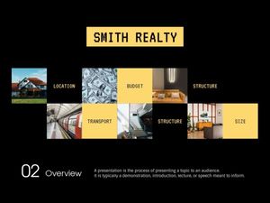 outline, overview, preparation, Smith Realty Presents Home Ppt Presentation 4:3 Template