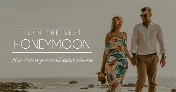 couple, travel, agency, Hot Honeymoon Destinations Facebook Event Cover Template